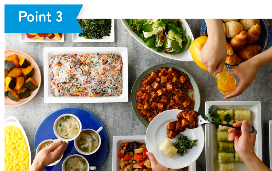 こだわりの無料朝食